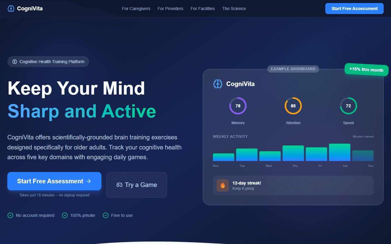 Cognivita screenshot