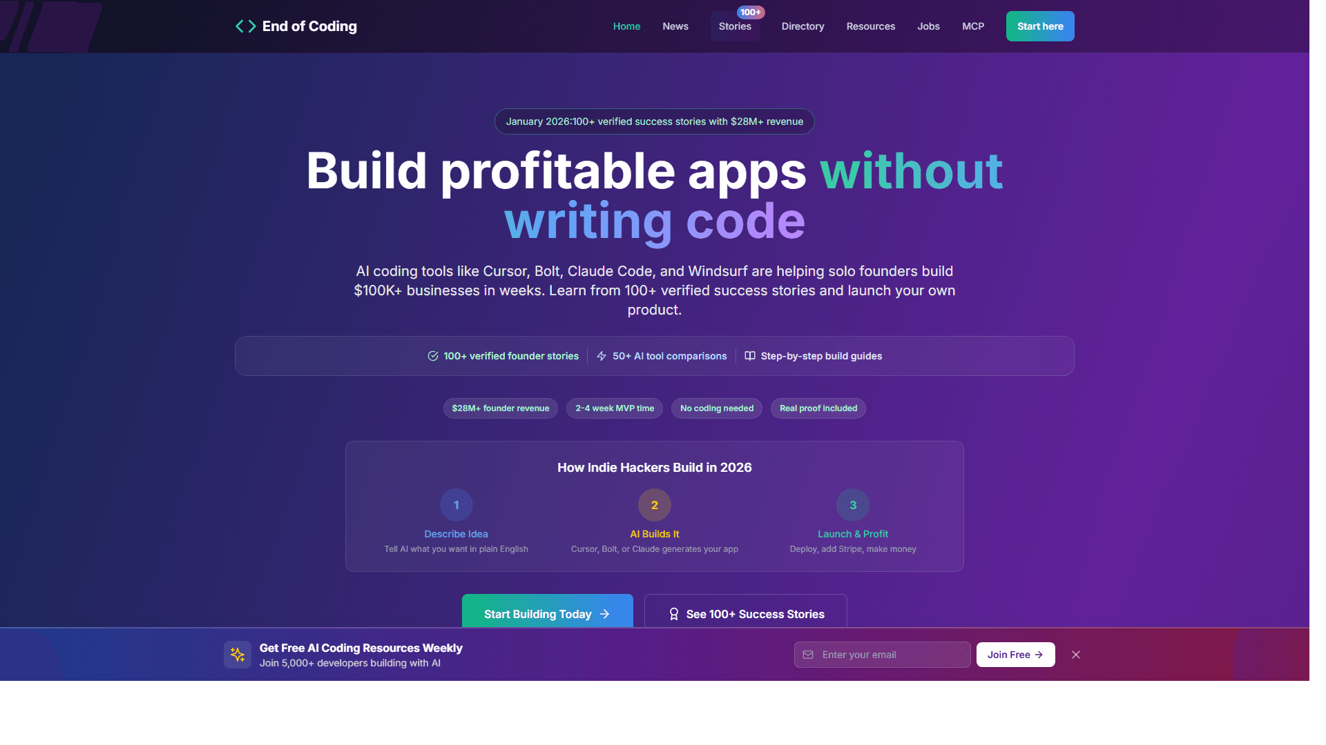 End of Coding screenshot